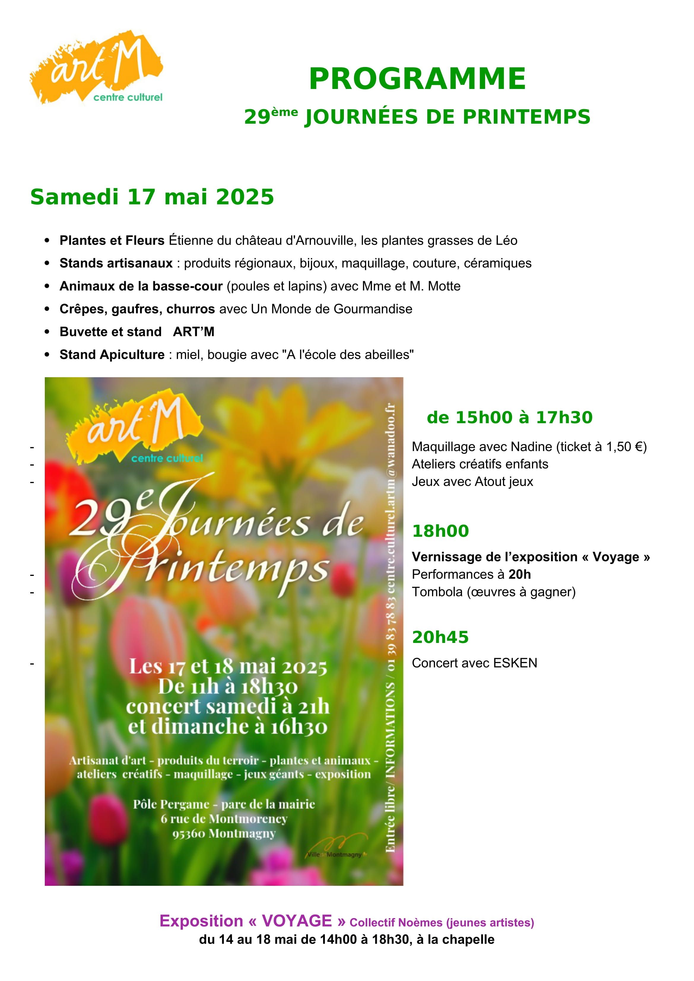Programme samedi 17 mai 2025 1
