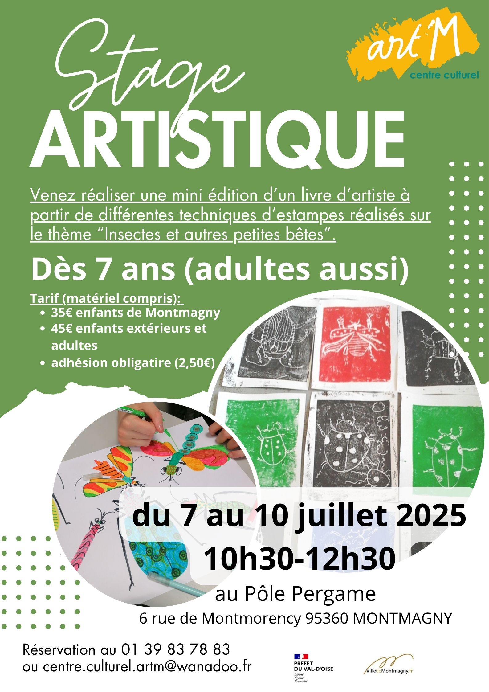 Stage artistique juillet
